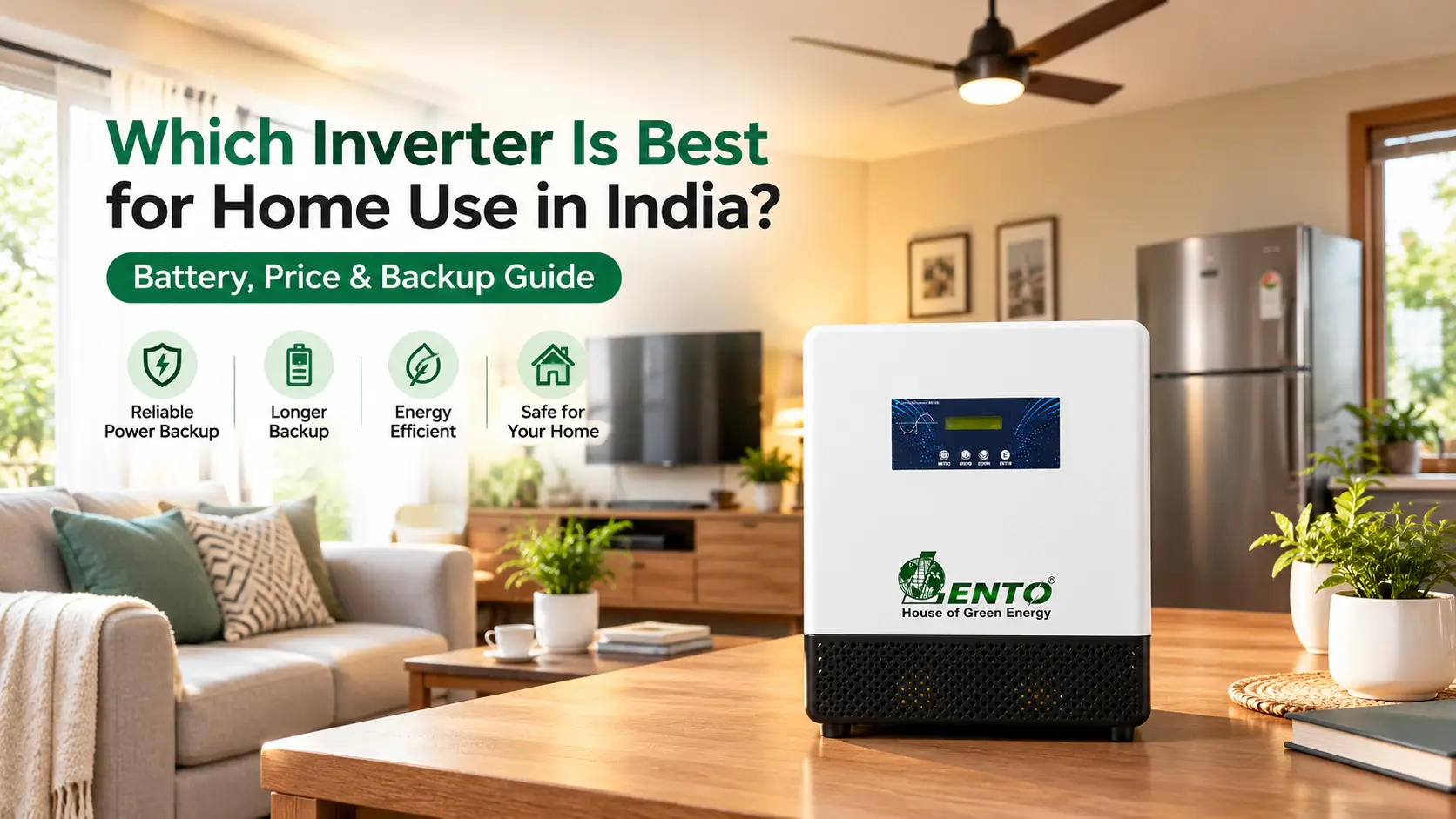 Which Inverter Is Best for Home Use in India? Battery, Price & Backup Guide